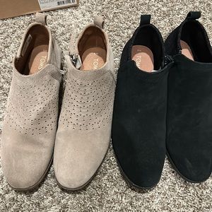 Toms Ankle Boots in Tan and Black